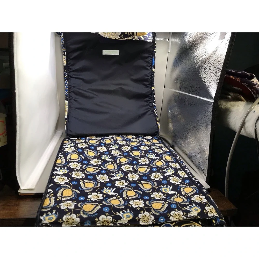Vera Bradley Ellie Blue Retired Fabric Covered Hardshell‎ Laptop Portfolio